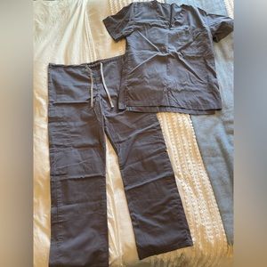 Gray scrubs